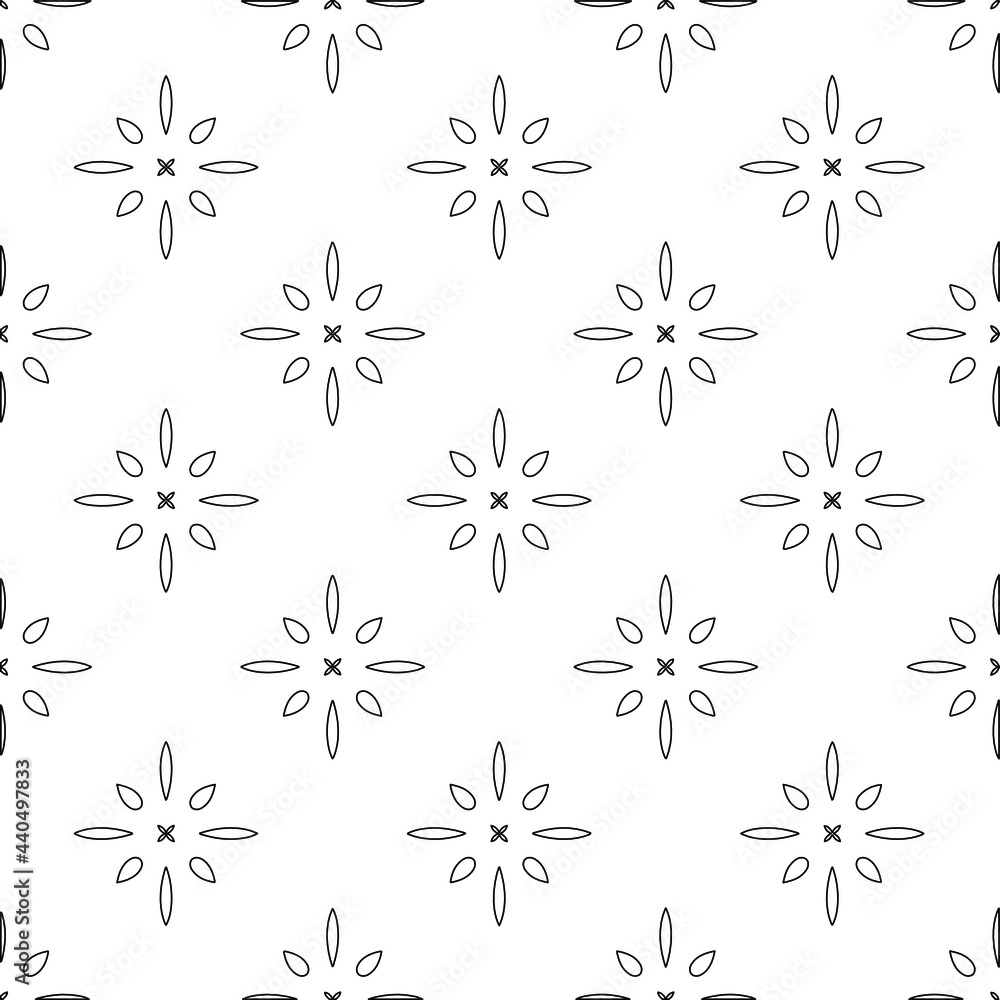 floral pattern background.Geometric ornament for wallpapers and backgrounds. Black and white pattern. floral pattern background.Geometric ornament for wallpapers and backgrounds. Black and white pattern.