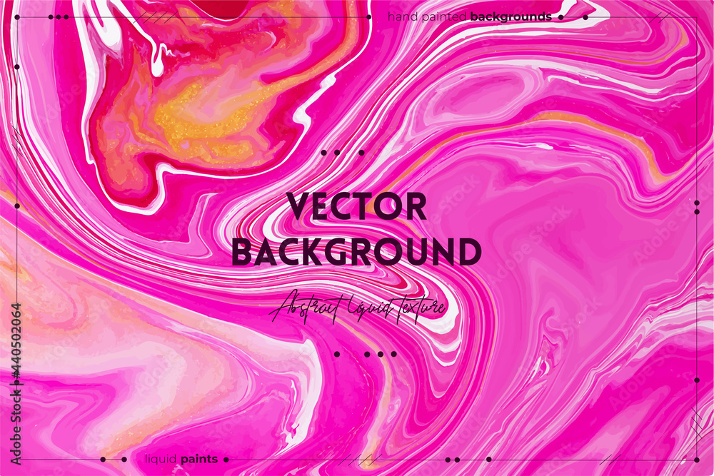 Fluid art texture. Abstract background with iridescent paint effect ...