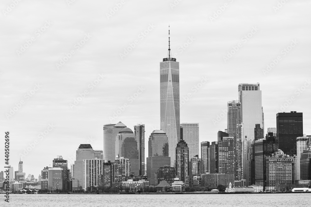 Manhattan View from Hudson River, New York, United States of America