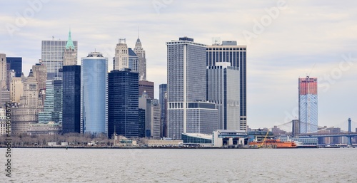 Manhattan View from Hudson River, New York, United States of America