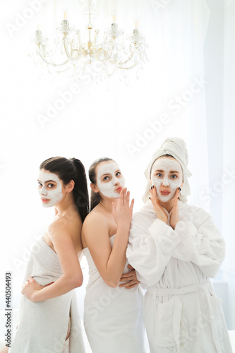 Women in spa Group of best friends in spa 