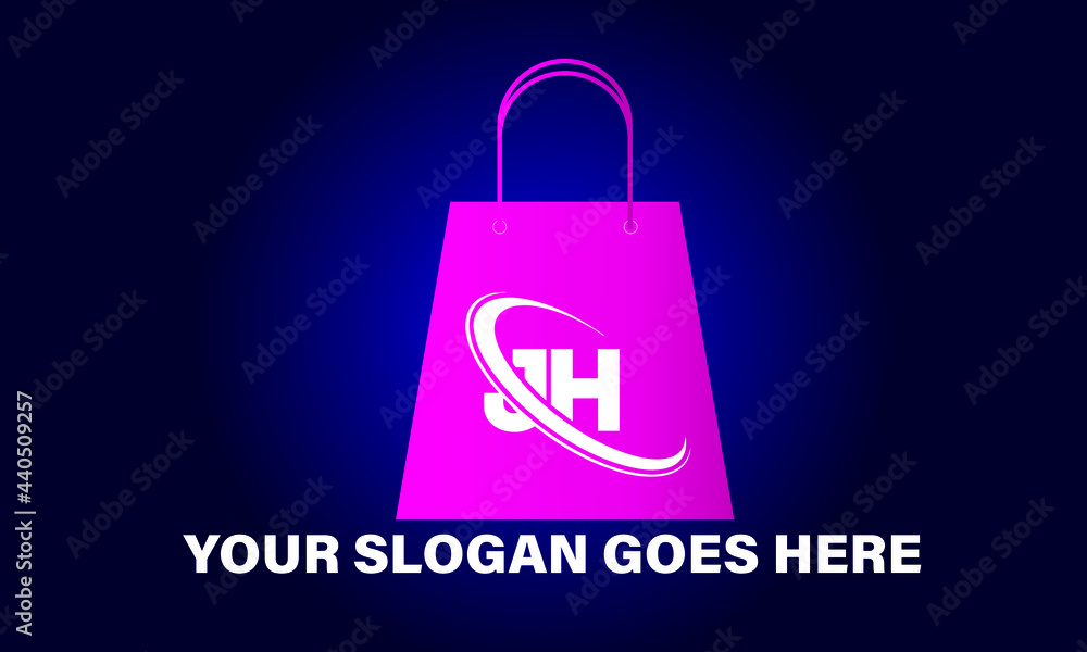 This is a JH letter logo for ecommerce business, online store, online shop This is a JH letter logo for ecommerce business, online store, online shop