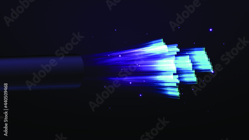 The fiber optic cable background network communication technology