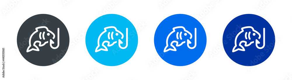 Fishing icons set. Marine life concept. Fishing icons set. Marine life concept.