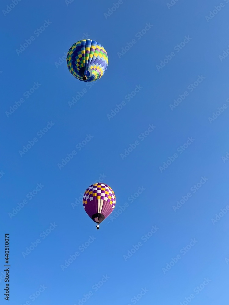Fototapeta premium hot air balloons in a clear sky