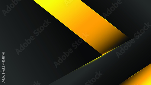 Abstract Elegant diagonal striped black and yellow background  vector picture