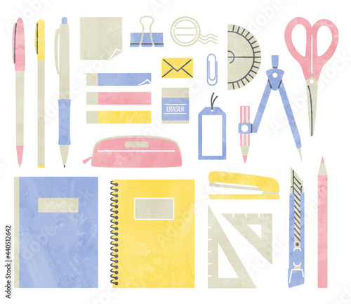 simple illustration set of stationery