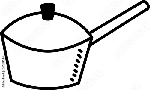 saucepan doodle icon
