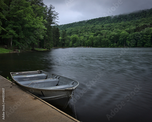 Rowboat on the lake at Cowans Gap State Park