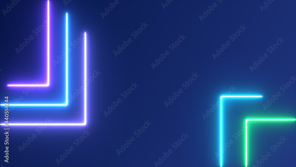 Neon running lasers technology background Neon running lasers technology background