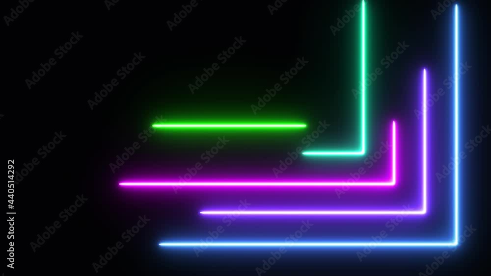 Neon running lasers technology background Neon running lasers technology background