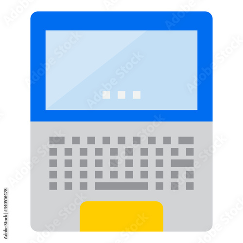 Laptop flat style icon