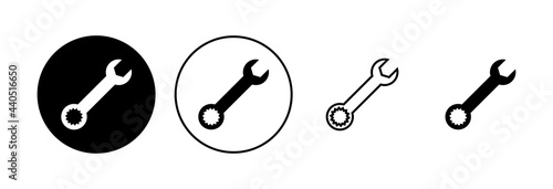 Wrench icon set. repair icon vector. tools icon vector