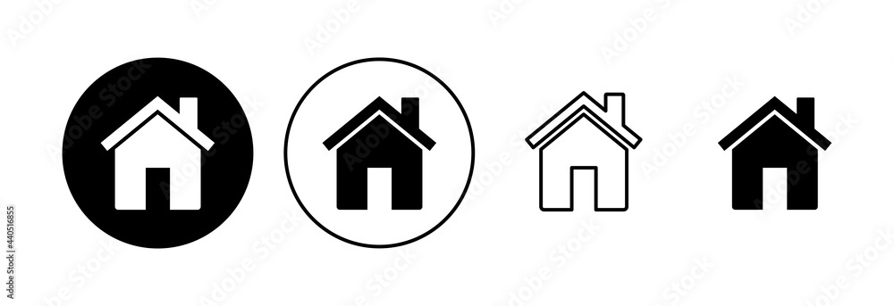 House icon set. Home icon vector