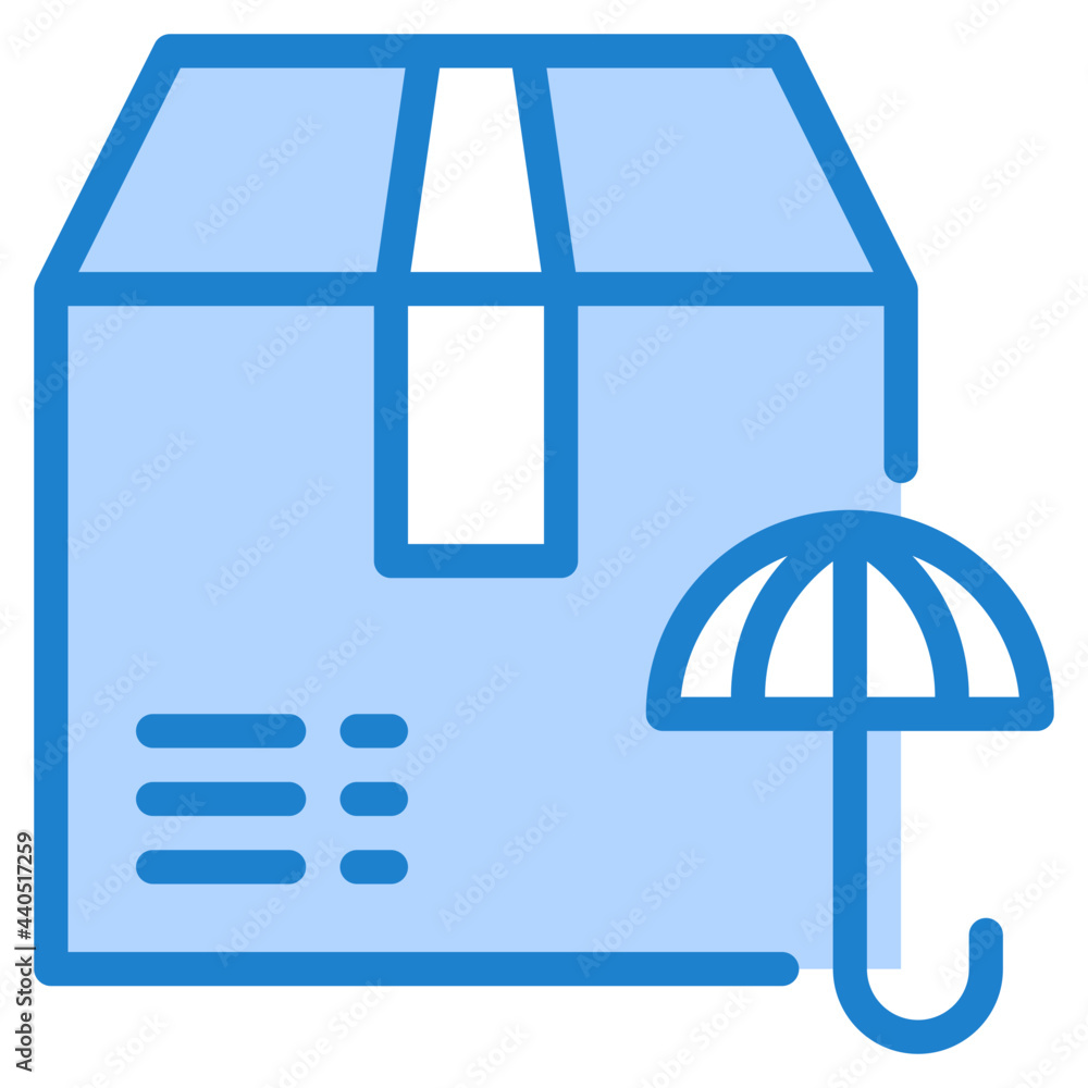 Keep dry blue style icon Keep dry blue style icon