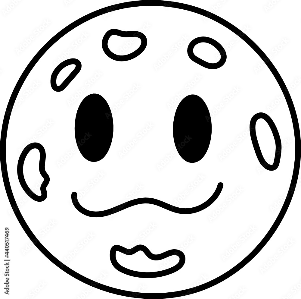 Fototapeta premium mercury doodle icon