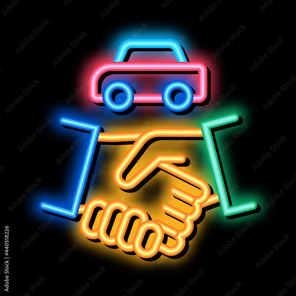 car purchase deal neon light sign vector. Glowing bright icon car purchase deal sign. transparent symbol illustration car purchase deal neon light sign vector. Glowing bright icon car purchase deal sign. transparent symbol illustration