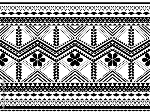 Ethnic pattern seamless design wallpaper textile background floral design fabric 
