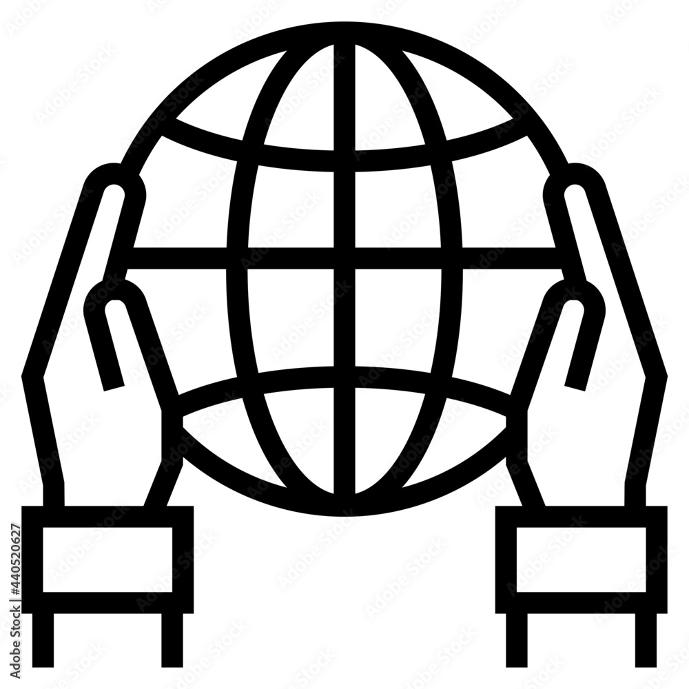 Connection outline style icon Connection outline style icon