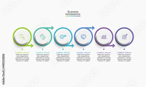 Business data visualization. timeline infographic icons designed for abstract background template milestone element modern diagram process technology digital marketing data presentation chart Vector