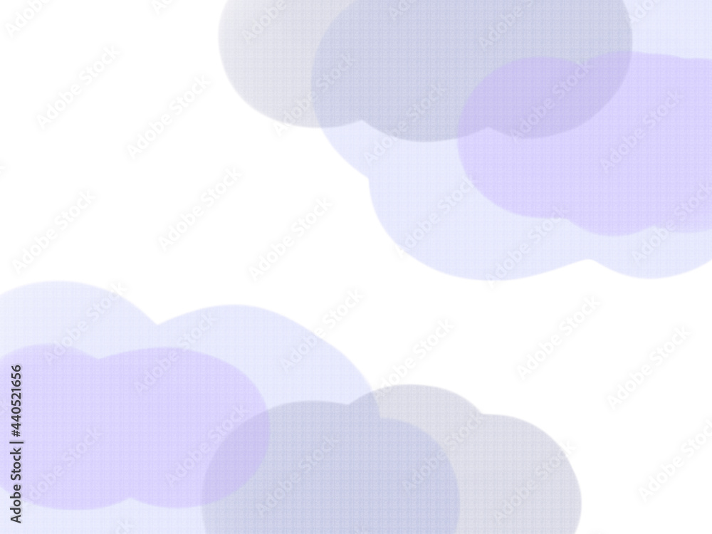 背景素材：水彩風　雲形模様の背景