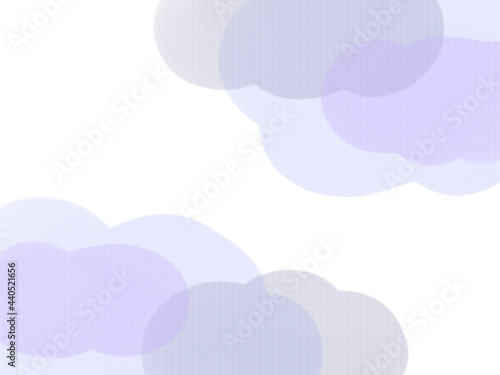 背景素材：水彩風 雲形模様の背景