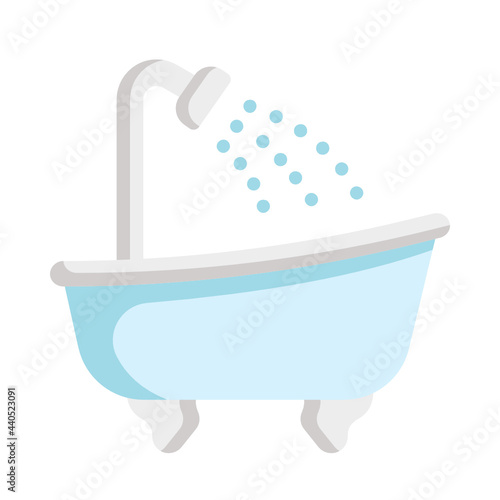 bathtub flat icon photo