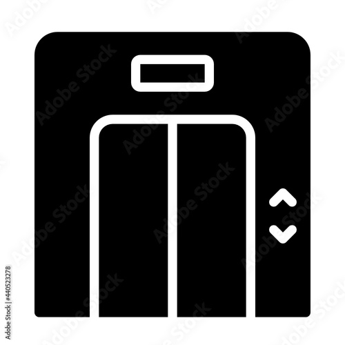 elevator glyph icon