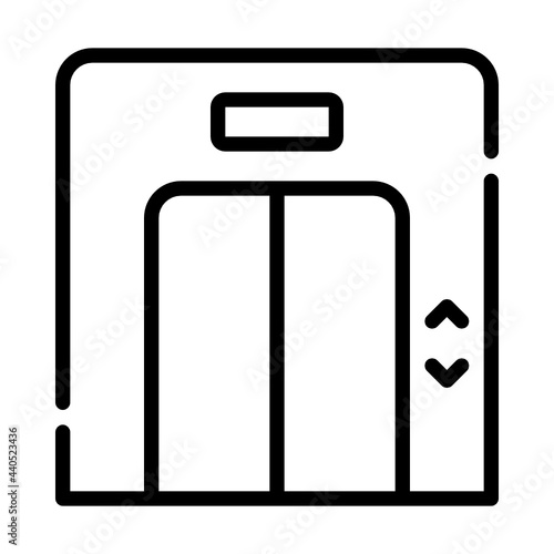 elevator line icon