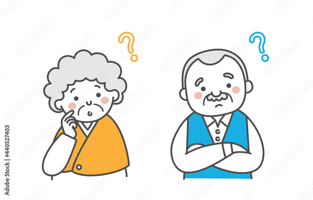 おじいさんとおばあさんのイラスト おじいさんとおばあさんのイラスト
