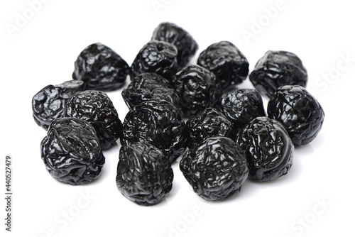 Dried Blueberries On White Background photo