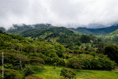 Aerial view of Boquete in the Chiriqui province of western Panama. photo