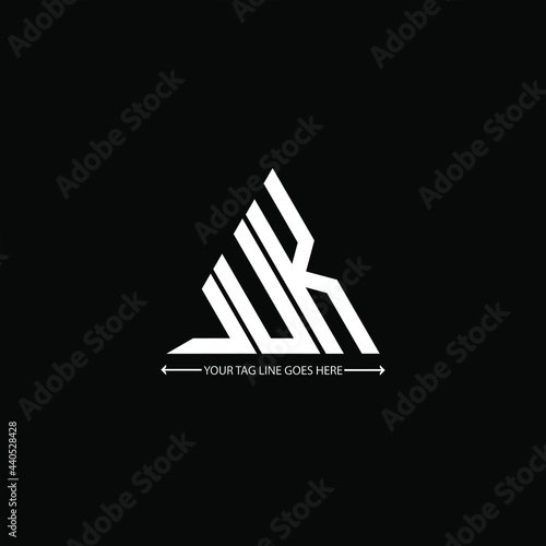 JUK letter logo creative design. JUK unique design
