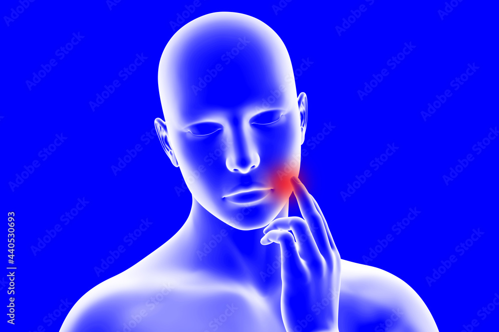 toothache 3d illustration toothache 3d illustration