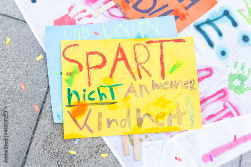 Demonstration for the financing of child and youth work in Berlin  on the 19.06.21