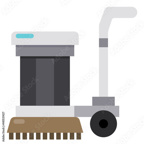 Floor Scrubber flat icon