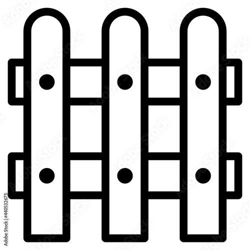 Fence line icon