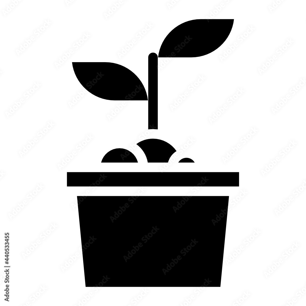 Sprout glyph icon Sprout glyph icon