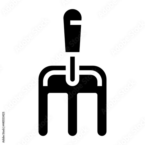 Pitchfork glyph icon