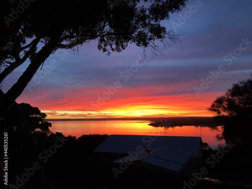 sunset over American River - Kangaroo Island - South Australia