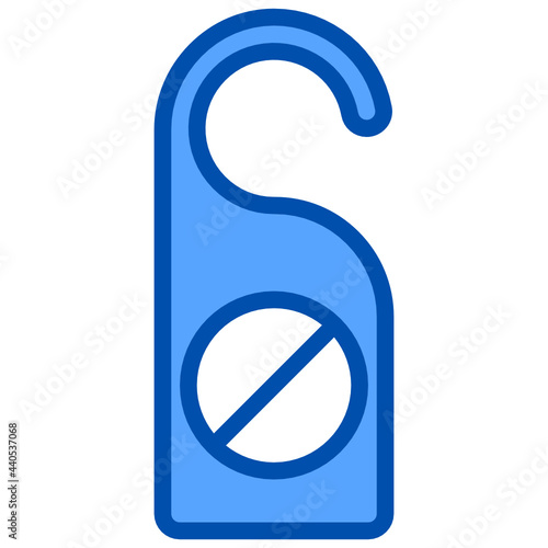 do not disturb blue style icon