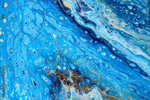Fluid art, acrylic pour, abstract painting
