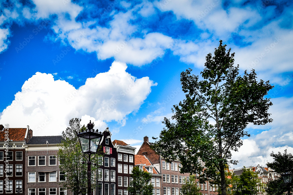 オランダ、アムステルダム市内を散策する