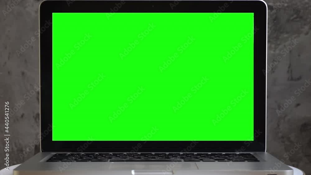 Laptop mockup screen background. Empty computer screen on desktop in the interior of a home room or business office Laptop mockup screen background. Empty computer screen on desktop in the interior of a home room or business office