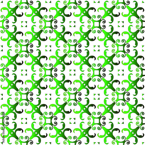  Geometric vector pattern with black and green gradient. simple ornament for wallpapers and backgrounds.