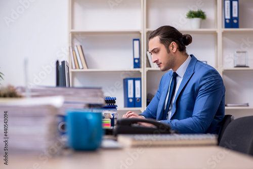 Businessman working in the office