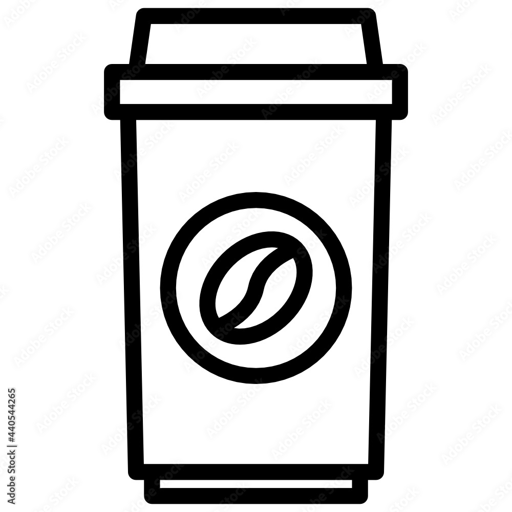 Coffee outline style icon