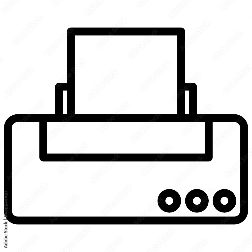 Printer outline style icon Printer outline style icon