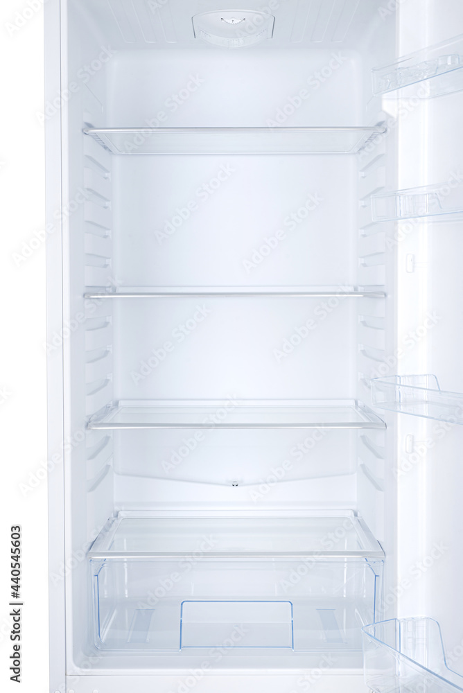 Refrigerator Isolated on White Background. Modern Kitchen and Domestic Major Appliances Refrigerator Isolated on White Background. Modern Kitchen and Domestic Major Appliances