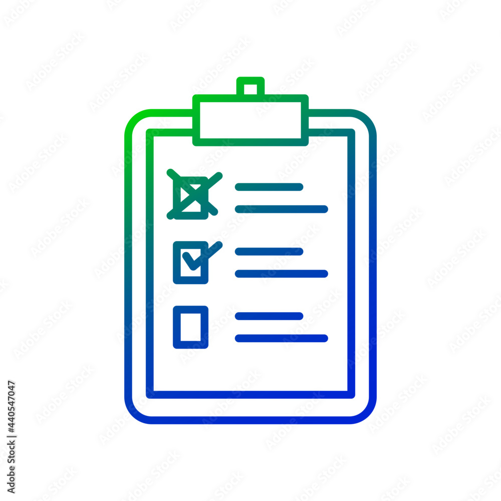 Checklist for experiment icon Checklist for experiment icon